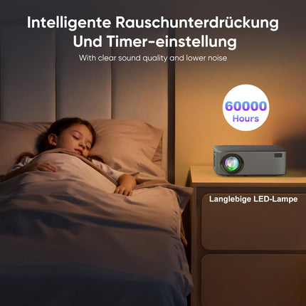 [Elektriline teravustamine/trapetsikorrektsioon/suum] projektor, 4K projektor toetab 600ANSI WiFi6 kahesuunalist Bluetoothi, natiivne 1080P kodukino videoprojektor, ühildub nutitelefoni/teleripulga/sülearvuti/konsooliga
