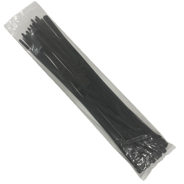 EzySup cable ties long, 550 mm x 7.6 mm, tensile strength 55 kg, 100 pieces, black