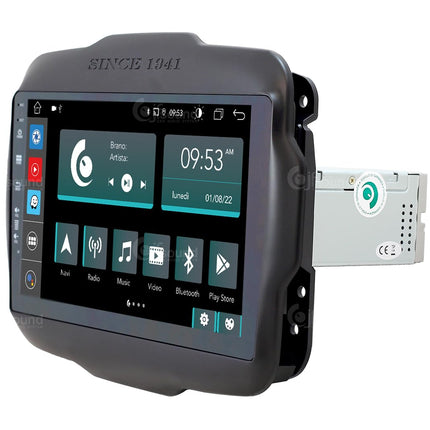 Isikupärastatud autoraadio Jeep Renegade'ile Android GPS Bluetooth WiFi USB DAB+ Puuteekraan 9" 8-tuumaline Carplay AndroidAuto