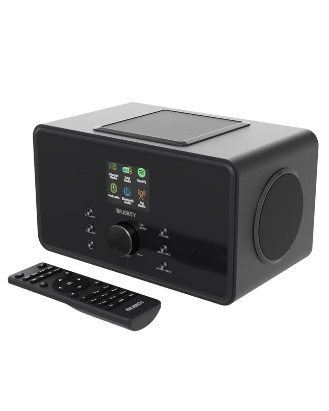 Internetiraadio WiFi | DAB-raadio Bluetoothiga | Köögiraadio 100-vatise 2.1 kõlari ja subwooferiga | DAB Plus raadio | Internetiraadiod | DAB Plus digitaalraadio puldiga | MAJORITY Bard