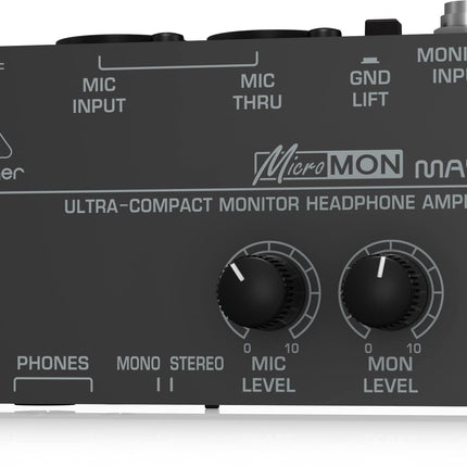 Behringer MICROMON MA400 ülikompaktne monitor-kõrvaklappide võimendi