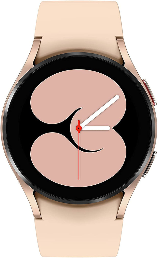 Samsung Galaxy Watch4 BT, ümar Bluetooth nutikell, Wear OS, pöörlev raam, fitnesskell, aktiivsusmonitor, 40 mm, roosakuldne (saksa versioon)