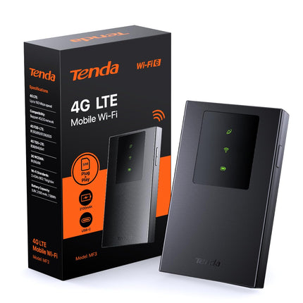 Tenda MF3 mobiilne WiFi ruuter SIM-kaartidele, AX300 Wi-Fi 6 kaasaskantav leviala, 2100mAh aku, USB-C port, Plug &amp; Play, WPA3, 4G modem, MiFi, minisuuruses, ühildub Nano SIM-kaartidega