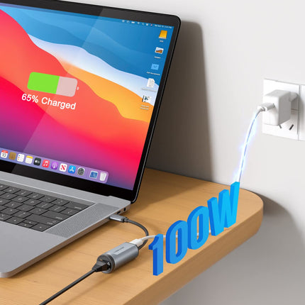 Lemorele USB C Etherneti adapter, Thunderbolt 3/Type C RJ45 gigabaidise Etherneti LAN-võrguadapter 100W PD laadimispordiga. Ühildub sülearvutite, arvutite, lülitite, MacBookide, iPadide ja muude C-tüüpi seadmetega.