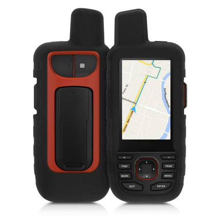 kwmobile ümbris, mis ühildub Garmin GPSMAP 66i / GPSMAP 67i-ga - must kaitseümbris GPS-käsiseadmele