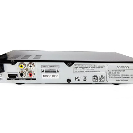 HD Blu-ray mängija, kompaktne Blu-ray mängija HDMI 1080P DVD-mängija HDMI-väljundi/AV-väljundi/koaksiaalväljundiga, USB-sisendiga, toetab kõiki DVD-sid ja B-regiooni / 2 Blu-ray plaate