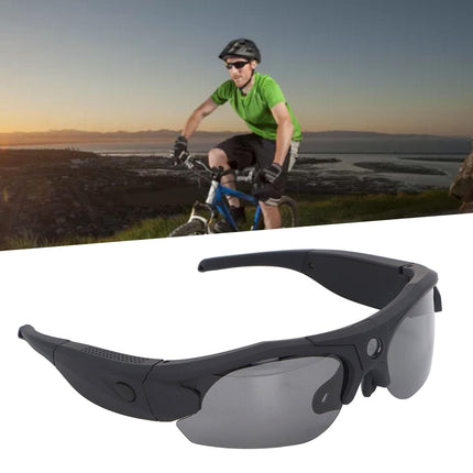 Annadue Camera Glasses, 1920 x 1080 Sports Sunglasses Camera with Clear Lens, WiFi Connectivity, Large Storage Capacity, Universal for Outdoor Travel