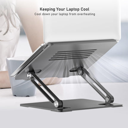 BoYata sülearvutialus, mitme nurga all ventilatsiooniavadega, reguleeritav sülearvutialus, ühildub sülearvutitega (11–15 tolli), sh MacBook Pro/Air, Dell, Samsung, HP (hall)