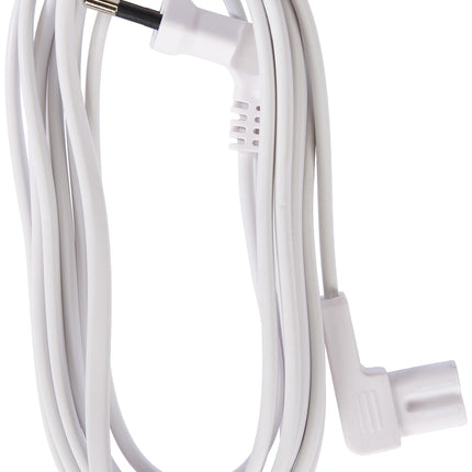 Electraline 95514 toitekaabel heli, video, raadio, Sonos Play nurga all, europistik topeltpesaga C7, valge, 3 meetrit (2 tk pakendis)