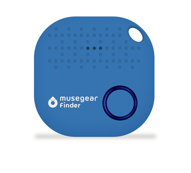 musegear key finder with Bluetooth app from Germany I Maximum data protection I light blue 1-pack I For iOS &amp; Android I Find keys