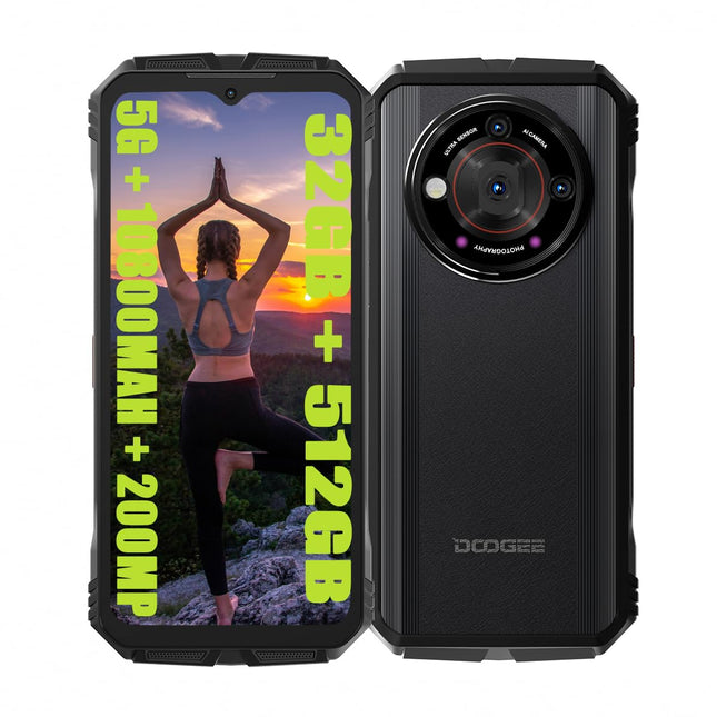 DOOGEE V30 PRO 5G lukustamata telefonid (2024), 10800mAh aku, Dimensity 7050 32GB + 512GB, 5G vastupidavad nutitelefonid ilma lepinguta, 200MP + 24MP öönägemisvõime + 16MP + 32MP, Android 13 6.58 tolli, NFC