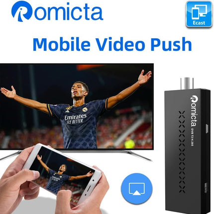 Romicta DVB-T2 vastuvõtja 2025 ja kaabelvastuvõtja DVB-C - H.265 HEVC FTA Full HD PVR, USB, HDMI, digitaalne maapealne TV tuuner, Full HD 1080p kõrglahutusega digitaalne vastuvõtja