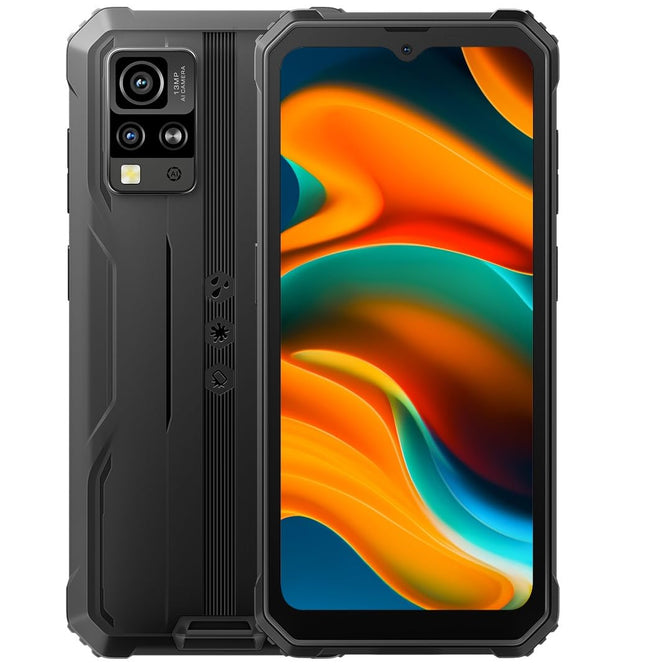 Blackview IP68 lukustamata välitelefon BV4800, 6GB+64GB (1TB laienduskaart), 6.56'' HD+ 120Hz, ArcSoft® 13MP+5MP, Android 13 kahe SIM-kaardiga veekindel nutitelefon, sõrmejäljelugeja, GPS, NFC must