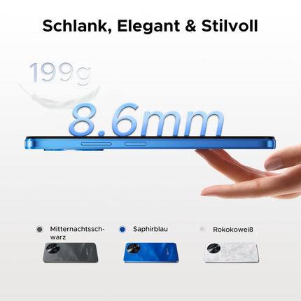 DOOGEE Note 59 Pro+ Android 15 nutitelefon, lukustamata 5G, 512 GB ROM + 36 GB RAM, kaheksatuumaline protsessor, 6250 mAh, 6,75" HD+, 120 Hz värskendussagedus, 50 MP + 8 MP, kahe SIM-kaardiga, lukustamata mobiiltelefonid/OTG/GPS/NFC/sõrmejäljelugeja
