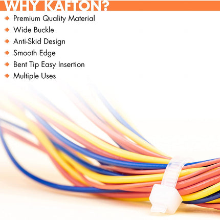 Kafton cable ties 300 mm x 4.8 mm orange – (100 pieces)