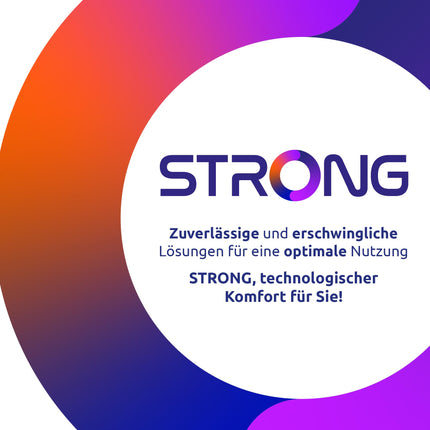 STRONG - Digitaalne HD kaabelvastuvõtja SRT 3030 - TV vastuvõtja kaabeltelevisioonile - Dolby Audio - DVB-C HDMI, SCART ja USB ühendustega - Energiasäästufunktsioon - Kasutajasõbralik menüü - Must