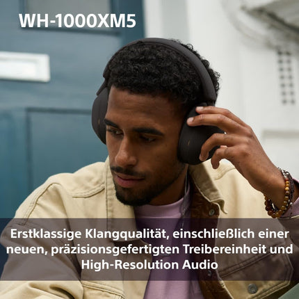 Sony WH-1000XM5 juhtmevabad Bluetooth-mürasummutavad kõrvaklapid (30-tunnine aku tööiga, puutetundlik andur, rakendus Headphones Connect, kiire laadimine, Amazon Alexa jaoks optimeeritud, mikrofoniga peakomplekt) mustad