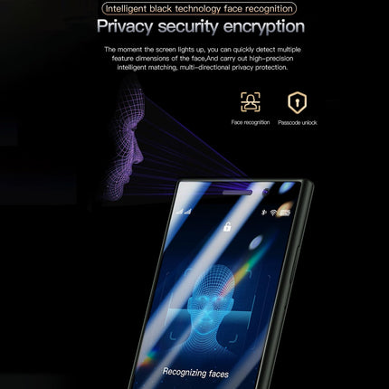 Hipipooo mininutitelefon, 3-tolline Android 9.0, kahe SIM-kaardiga minitelefon, 1950 mAh aku, 3 MP + 5 MP kaamera, Face ID, 2 GB + 16 GB (4G-must)