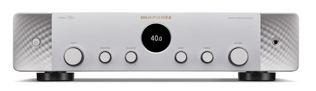 Marantz Stereo 70s võimendi HiFi Stereo, 2.2-kanaliga HiFi võimendi, 75 W/kanal, 6 HDMI sisendit, 8K, HEOS, Bluetooth, Wi-Fi, AirPlay 2, Dolby TrueHD, Alexa ühilduv, hõbedane