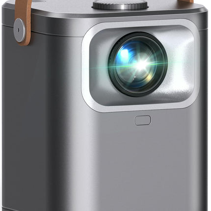 Projector, Electric Focus/Auto Keystone Correction WiFi 6 BT5.2 Mini Projector 4K Full HD 1080P Supported, 50% Zoom Portable Projector for Home Theater/Outdoor, Compatible with TV Stick/HDMI/USB/Laptop/iOS/Android
