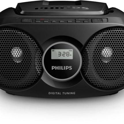 Philips Audio AZ215B/12 CD Soundmachine (Digital FM, Audio Input, 3 Watts, Easy to Use) Black