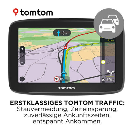 Tomtom GO Classic navigatsiooniseade (6 tolli, liiklusummikute vältimine tänu Tomtom Trafficule, Euroopa uuendused, uuendused WiFi kaudu)