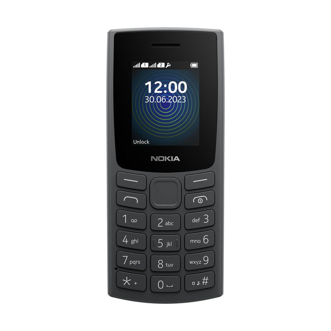 Nokia 110 põhitelefon integreeritud MP3-mängija, tagakaamera, kauakestva aku ja diktofoniga - süsihall
