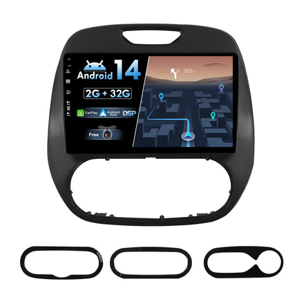 BXLIYER Android 14 IPS autoraadio sobib Renault Kaptur Capturile (2014-2019) - sisseehitatud CarPlay Android Auto - TASUTA tahavaatekaamera - 2G+32G - 9-tolline 2 DIN-i ekraan - DAB roolil juhtimine WiFi kiire käivitusega