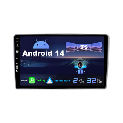 SXAUTO Android 14 IPS autoraadio Toyota Avensis'ele (2002-2008) - sisseehitatud CarPlay/Android Auto - TASUTA tahavaatekaamera - 2G+32G - roolil juhtimine DAB kiirkäivitusega WiFi DSP - 2 DIN 9-tolline