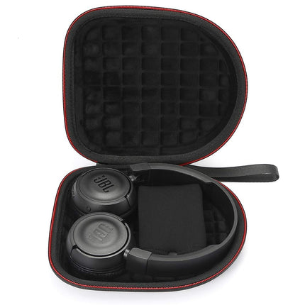 Hard Case for JBL T450BT / JBL T500BT Over-Ear Wireless Bluetooth Headphones, Travel Protective Carrying Case - Black (Black Lining)