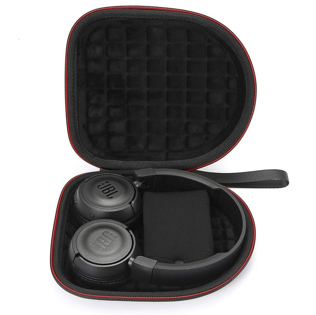 Hard Case for JBL T450BT / JBL T500BT Over-Ear Wireless Bluetooth Headphones, Travel Protective Carrying Case - Black (Black Lining)
