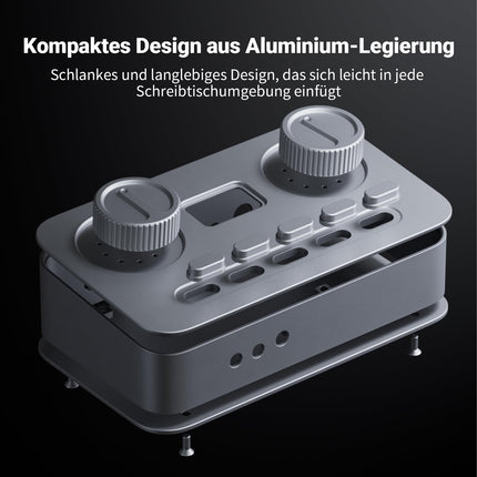 Fosi Audio K7 DAC kõrvaklapivõimendi, USB C digitaalne analoogaudio muundur tööjaamale/mänguarvutile PS5, optiline/koaksiaalne/Bluetooth aptX HD LL/mikrofoni sisend, 3,5 mm/4,4 mm tasakaalustatud/RCA väljund