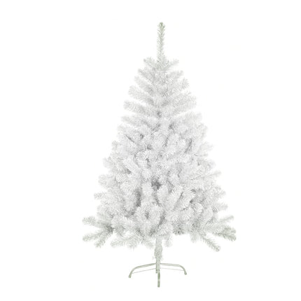 SOLAGUA NAVIDAD kunstkuusk, läikiva lehega kuusk 120–210 cm, metalltoega puud (läikiv valge, 150 cm, 293 otsa)