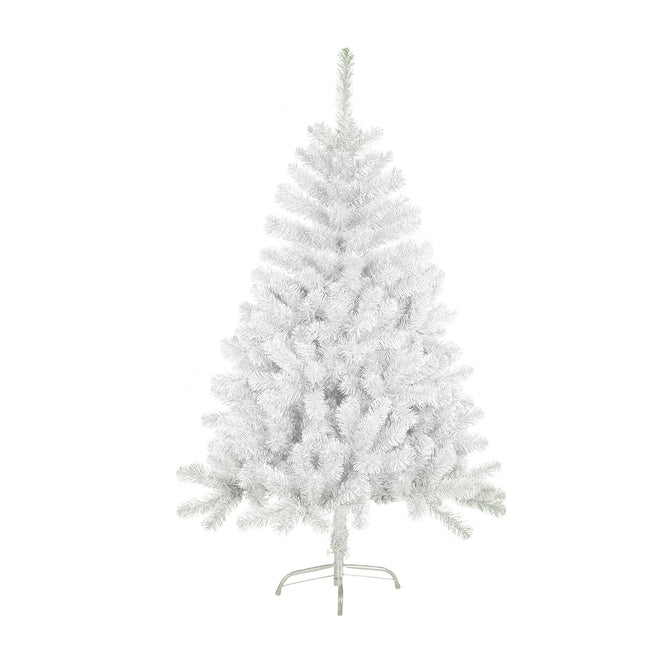SOLAGUA NAVIDAD kunstkuusk, läikiva lehega kuusk 120–210 cm, metalltoega puud (läikiv valge, 150 cm, 293 otsa)