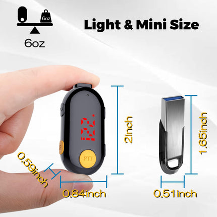 SMP radio with headset and microphone, Super Mini Walkie Talkie Two Way Radio Portable FM Transceiver for restaurants, outdoor sports, supermarket, hospital, tourism, workplace, 2 Pack