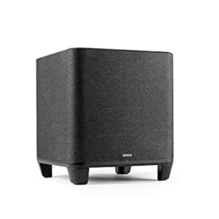 Denoni juhtmevaba subwoofer sisseehitatud HEOS-iga, WiFi, D-klassi võimendi, 8-tolline bassikast kodukino ja muusika jaoks, must