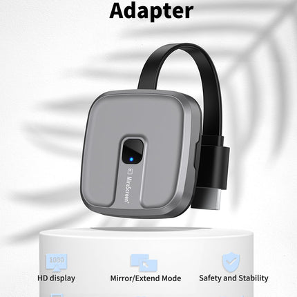 Wireless HDMI Dongle 1080P, Miracast HDMI Display Dongle 2.4/5 GHz Screen Mirroring Display Dongle Compatible with iPhone/Android/Windows/Mac/HDTV/Monitor/Projector, Supports Miracast/DLNA/Airplay