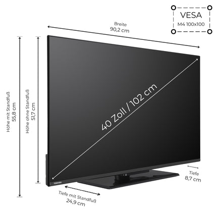 Toshiba 40-tolline Fire TV (Full HD, HDR, nutiteler, kolmekordne tuuner, sisseehitatud Alexa, Bluetooth) 40LF3F63DAZ