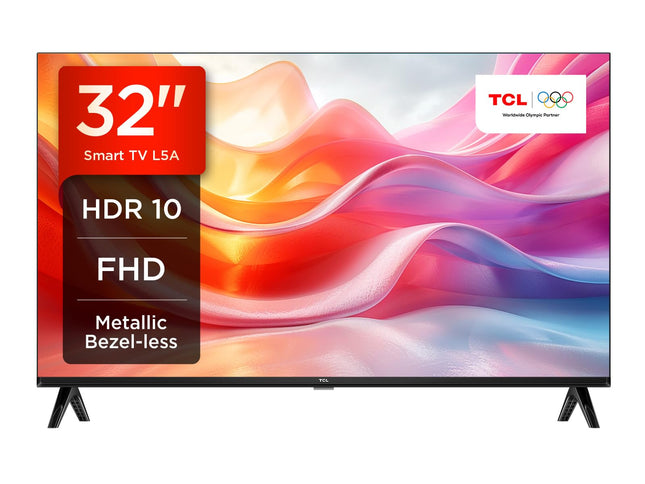 TCL 32L5A, 32-inch TV, FHD, HDR smart TV supports Android TV (Kids Mode, Dolby Audio, compatible with Google Assistant)