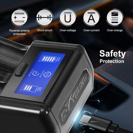 Universaalne akulaadija USB LCD intelligentne laadimine 3,7 V 18350 18500 17500 10440 laetavatele liitiumioonakudele ja NI-MH/NI-CD AA AAA C akudele (patareid ei kuulu komplekti)