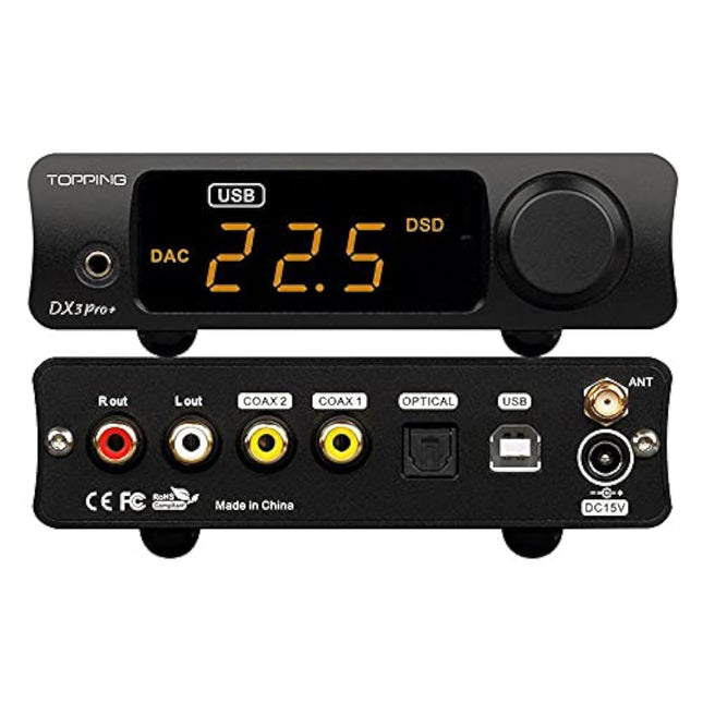 Topping DX3 Pro+ ES9038Q2M Bluetooth 5.0 LDAC helidekooder DSD512 DAC võimendi NFCA kõrvaklapivõimendi (eelvõimendi)