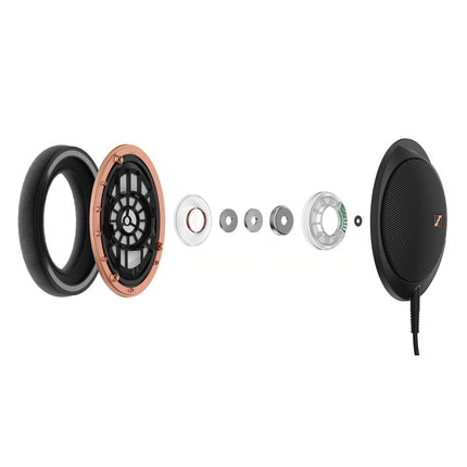 Sennheiser HD 505 SE juhtmega kõrvaklapid läbipaistva heli ja kontrollitud bassiga, optimeeritud mugavus, muusika, töö ja mängude jaoks – komplektis 1,80 m juhe – Copper Edition