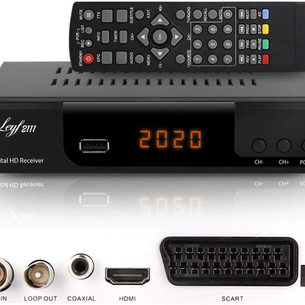hd-line kaabelvastuvõtja digitaalse kaabeltelevisiooni jaoks - DVB-C + HDMI-kaabel (vastuvõtja) ja KabelDirekt antennikaabel - 2m - (varjestatud, 75 oomi, koaksiaalpistik &gt; koaksiaalühendus)