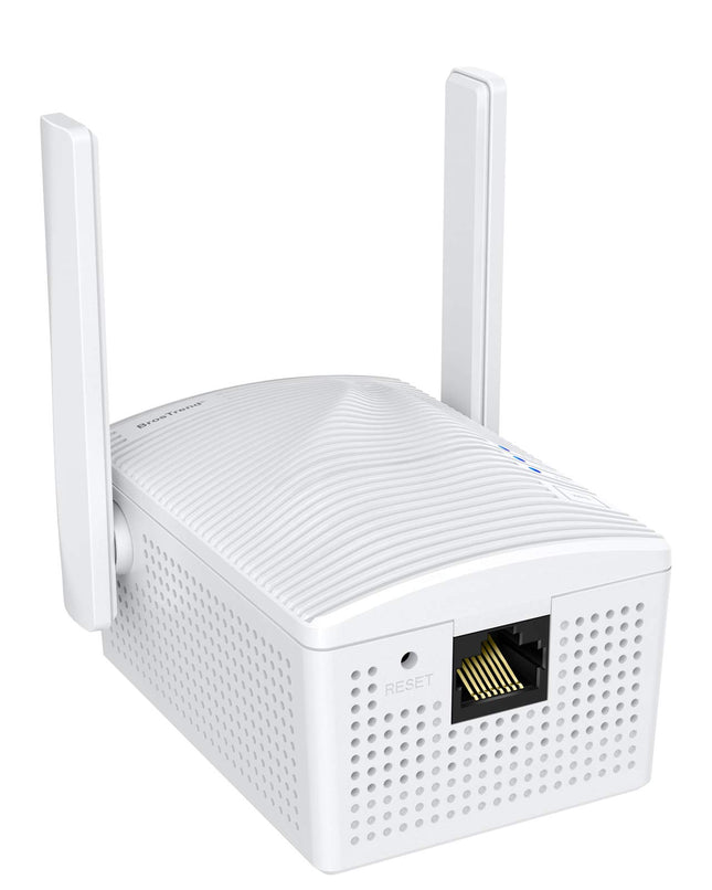 BrosTrend 1200Mbit/s WLAN sild, LAN-WLAN adapter 5GHz/2.4GHz, traadita sild teisendab RJ45 ühenduse traadita ühenduseks, printeri, arvuti, IP-kaamera, PS5, Xboxi jaoks (mitte magenta teleri jaoks)