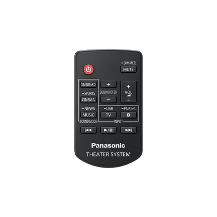 Panasonic SC-HTB490 heliriba 320 W, ruumiline 2.1, Bluetooth, juhtmevaba subwoofer, HDMI-ARC, seinakinnitus, kaugjuhtimispult, helirežiim, must