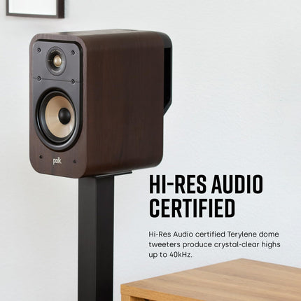 Polk Audio Signature Elite ES20 kõrgresolutsiooniga riiulikõlarid kodukinole, stereokõlarid, HiFi kõlarid, kõrgresolutsiooniga sertifitseeritud, Dolby Atmose ja DTS:X-iga ühilduv (paar), valge