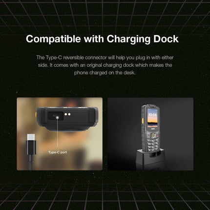 AGM õuemobiiltelefon, M6 seeniormobiiltelefon 4G, kahe SIM-kaardiga, suure fondi ja suurte nuppudega vastupidav telefon, 2,4-tolline ekraan, 48 MB + 128 MB, 2500 mAh aku