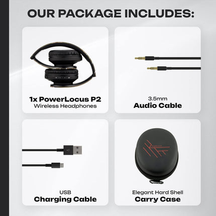 PowerLocus Bluetooth kõrvaklapid, juhtmevabad kokkupandavad stereokõrvaklapid, juhtmevabad ja juhtmega kõrvaklapid sisseehitatud mikrofoniga, Micro SD/TF, FM telefonidele/iPadidele/sülearvutitele ja arvutitele (kamuflaaž)