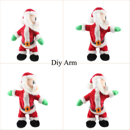 SdeNow Twerking Santa Claus, Hip Shaking Dancing Santa Claus with Music Singing and Animated Christmas Santa Claus for Kids-English Song