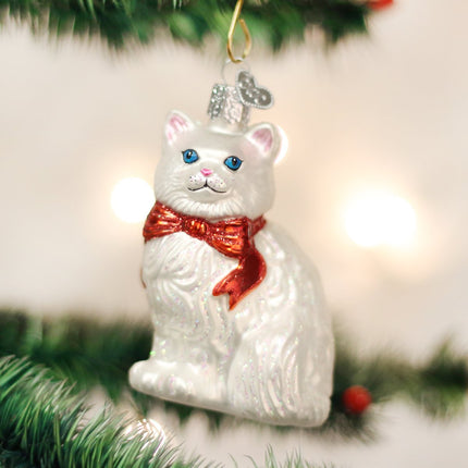 Old World Christmas Cat Lovers Collection Glass Ornaments for Christmas Tree, Princess, Kitty